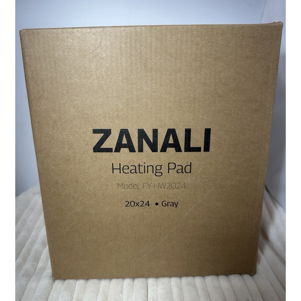 HEATING PAD 12x24 Gray, By Zanali, New In Box